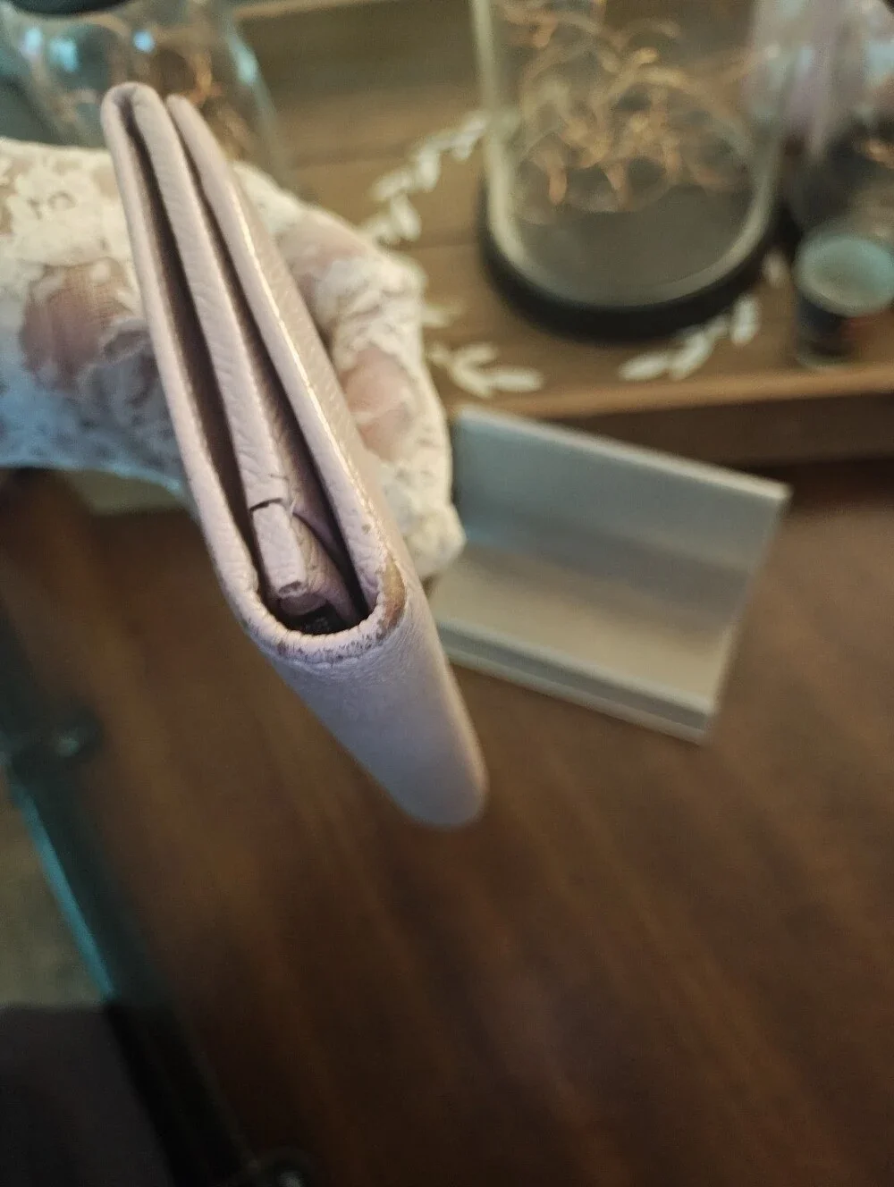 Bvlgari Pale Pink Leather Continental Wallet with Signature Circle Logo - Picture 7 of 16